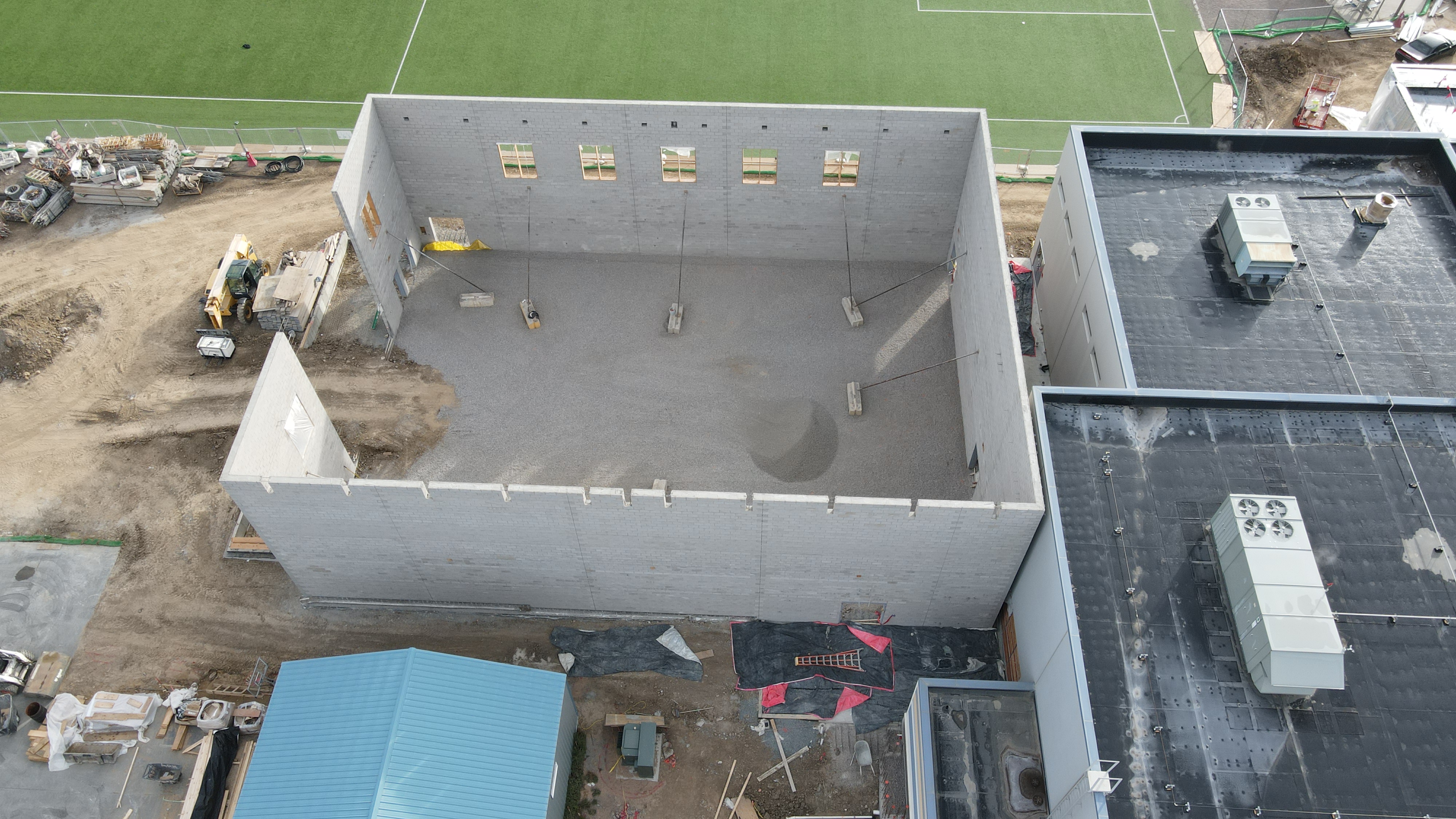 Picture of construction of a gym